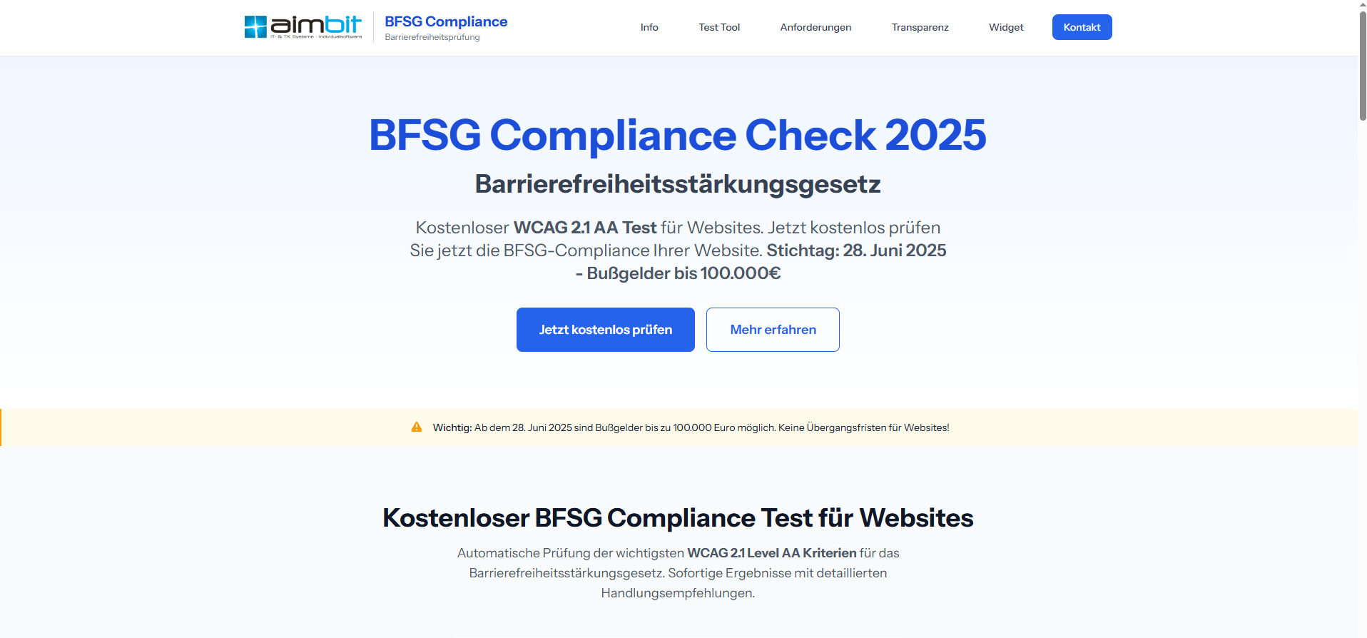 BFSG CHECKER