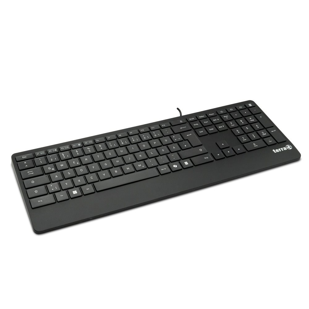 TERRA Keyboard 4000 Corded [DE] USB black Copilot  QWERTZ, 105 Tasten, kabelgebunden, 1,80m
